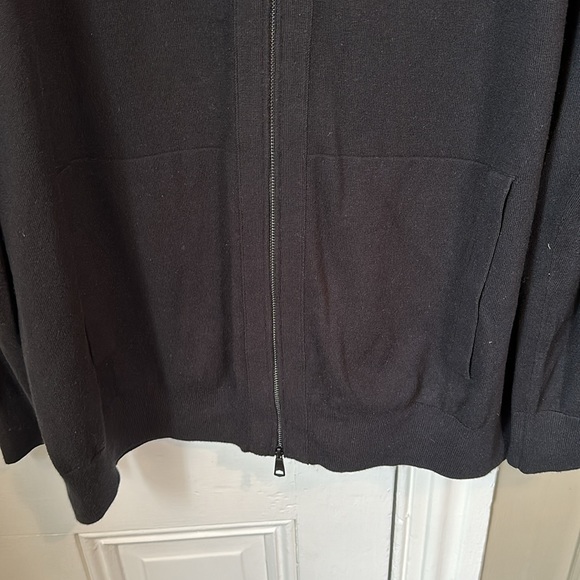 Banana Republic luxury blend Men’s black zip up sweater XXL tall, hardly worn - Picture 2 of 4